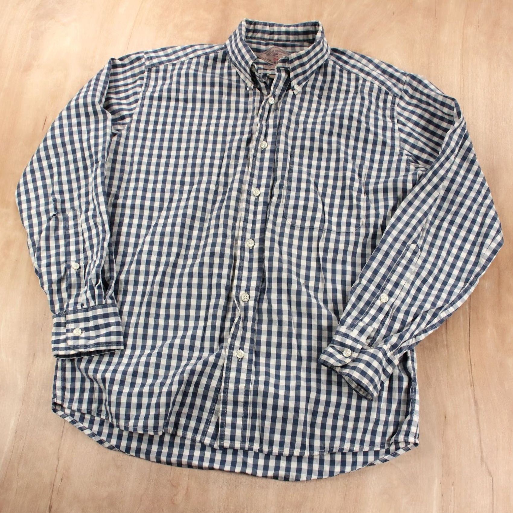 Bills Khakis Bills Khakis Blue Gingham Shirt MEDIUM Long Sleeve Mens Size US M / EU 48-50 / 2 - 6 Thumbnail