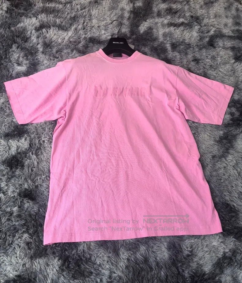 Balenciaga Balenciaga Ripped Letter Logo Aged Round Neck T-Shirt Size US XXS / EU 40 - 1 Thumbnail