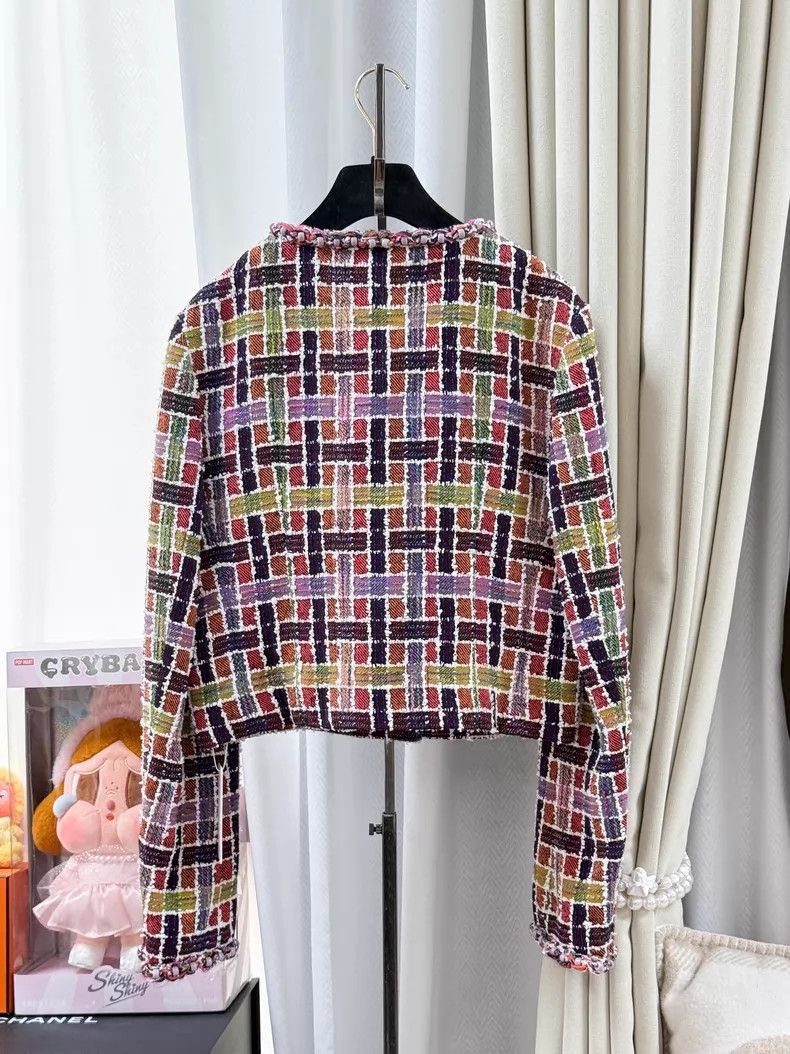 Chanel Chanel 23A high-end handicraft workshop colorful plaid bea Size XS / US 0-2 / IT 36-38 - 3 Thumbnail