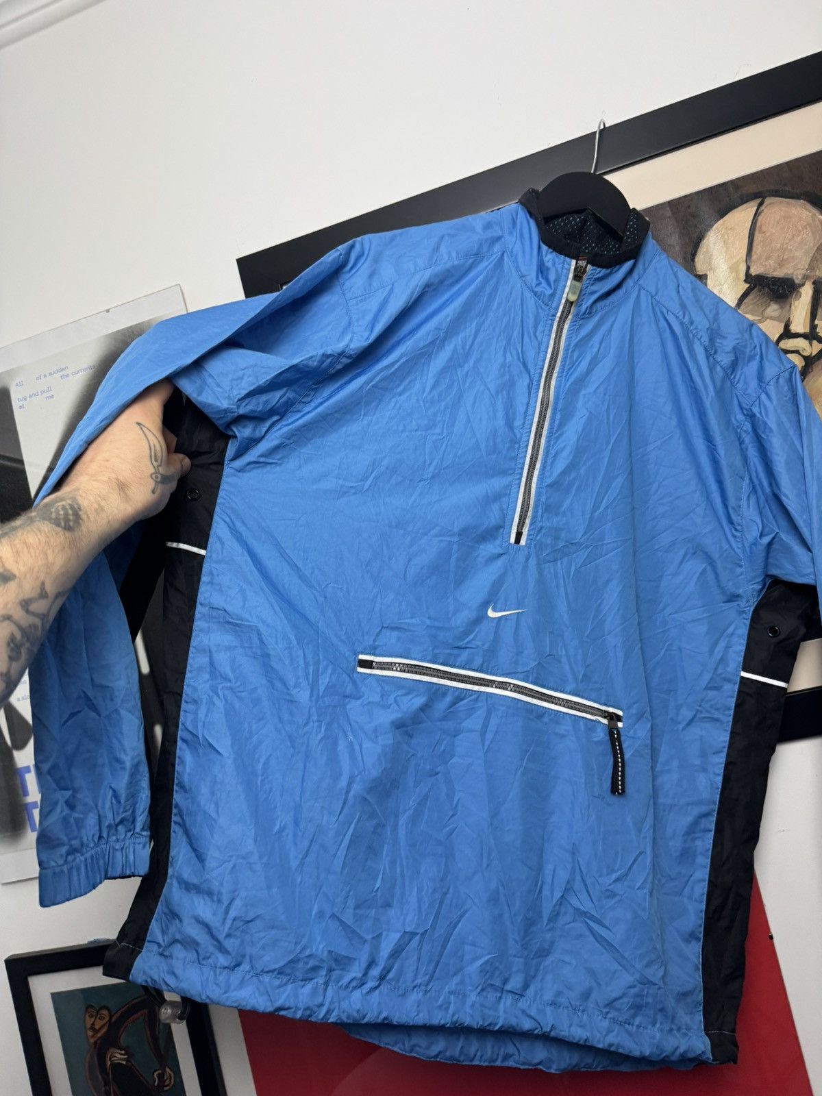 Nike Vintage Y2k Nike Center Swoosh Anorak Jacket Rare Swoosh Size US M / EU 48-50 / 2 - 3 Thumbnail
