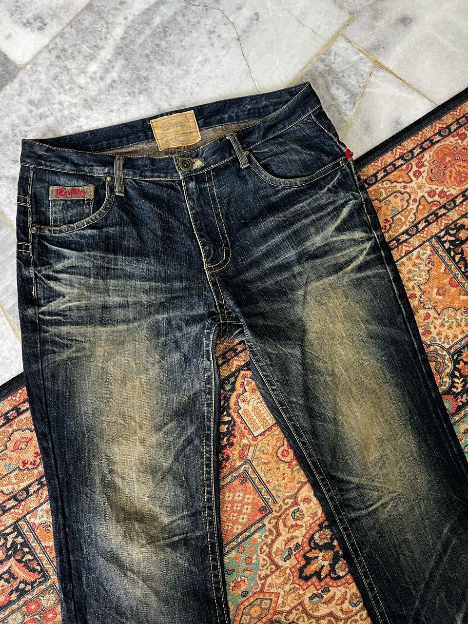 Japanese Brand Yoshitomo Nara Lolita Distressed Jeans Size US 35 - 3 Thumbnail