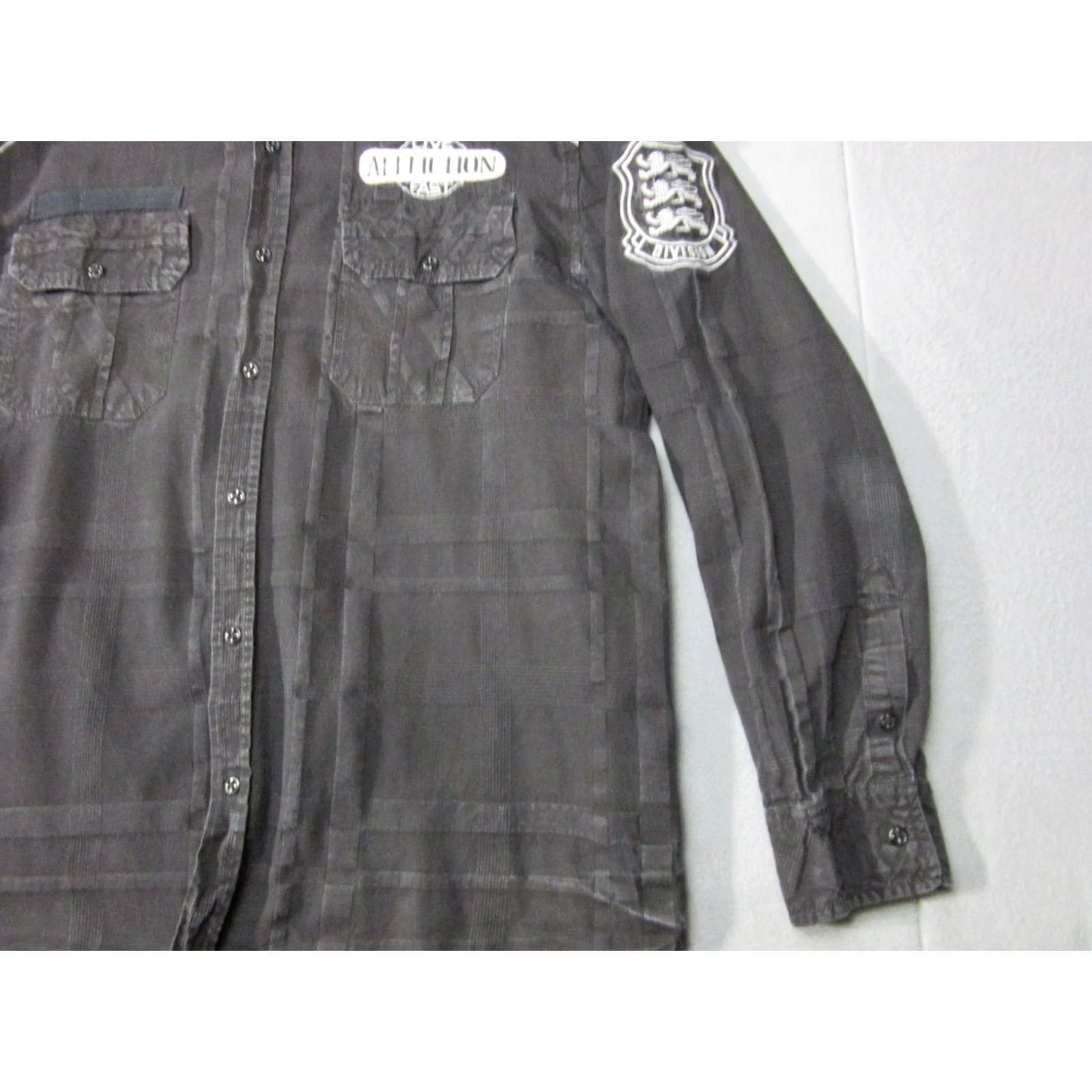 Affliction Affliction Shirt Mens 2XL Black Y2K Embroidered Heavy Long Sleeve Buckle Size US XXL / EU 58 / 5 - 3 Thumbnail
