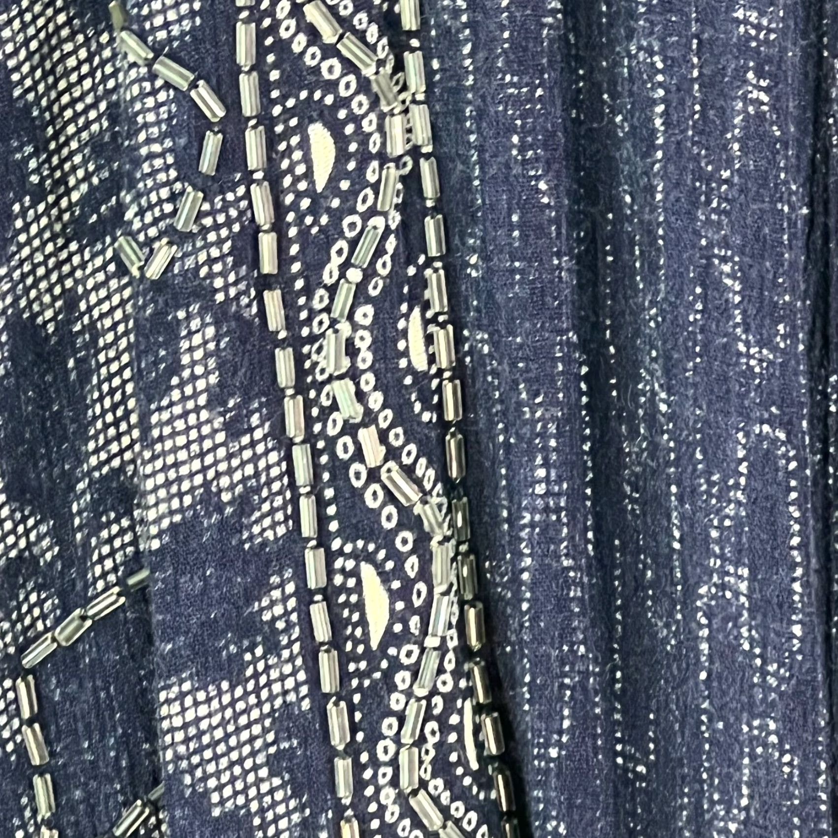 Vintage Vintage Halsey Collection Geometric Print Short Zip Jacket Women's Size L Blue Knit Fall Winter Size L / US 10 / IT 46 - 7 Thumbnail