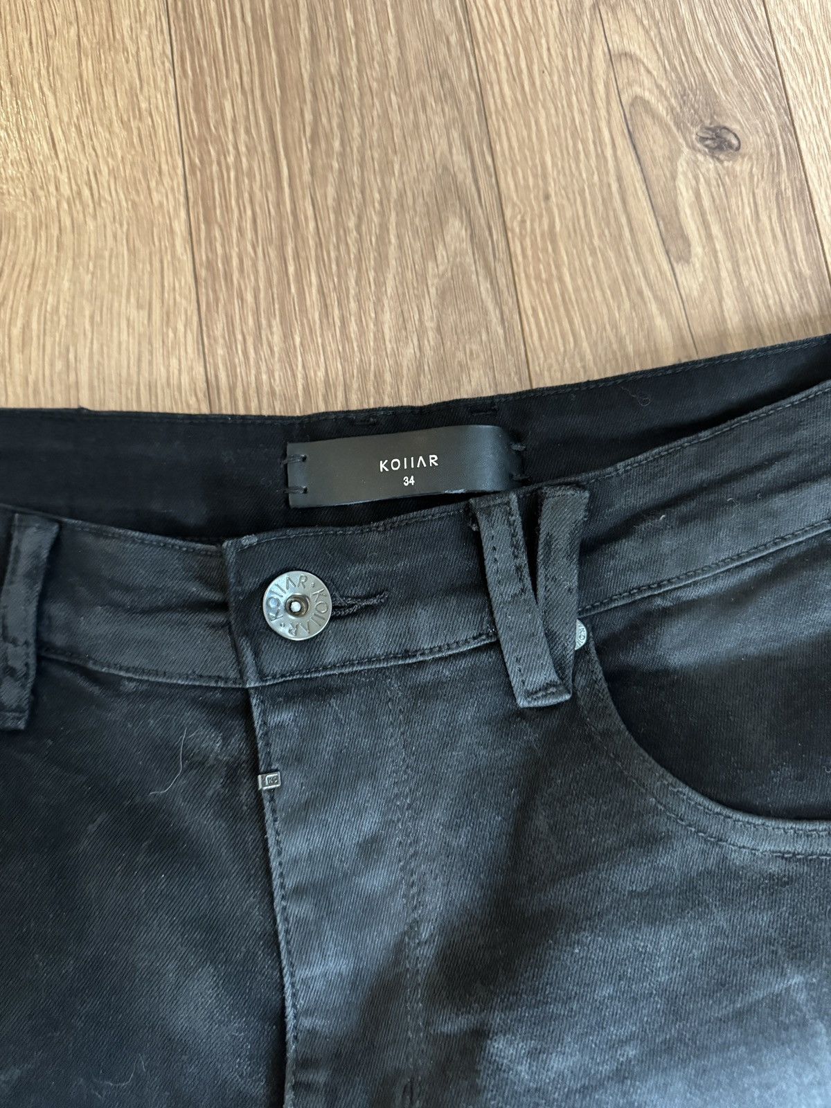 Kollar Clothing Wax Black Kollar Clothing Flare Denim Size US 34 / EU 50 - 6 Thumbnail