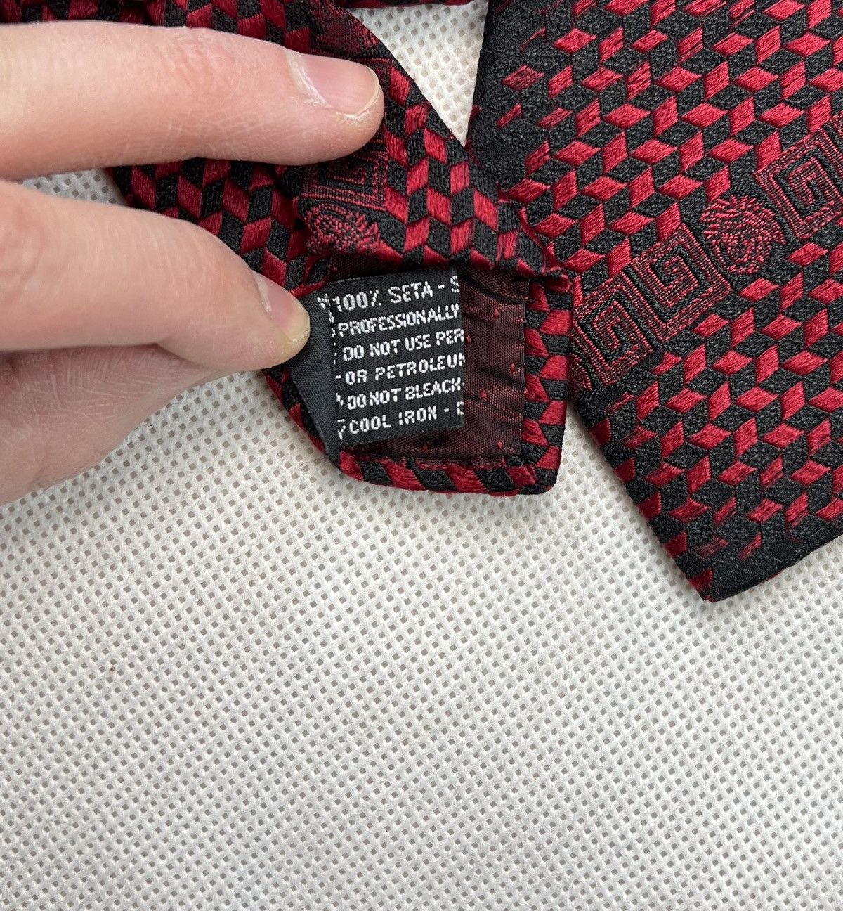 Versace × Vintage Tie Gianni Versace Multi Logo Vintage 90’s Size ONE SIZE - 3 Thumbnail
