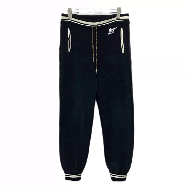 Louis Vuitton Louis Vuitton size s Black striped wool drawstring leggings Size US 28 / EU 44 - 1 Thumbnail