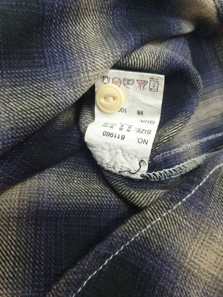 Japanese Brand 💥Panhard shadow purple flannel chambray Size US M / EU 48-50 / 2 - 8 Thumbnail