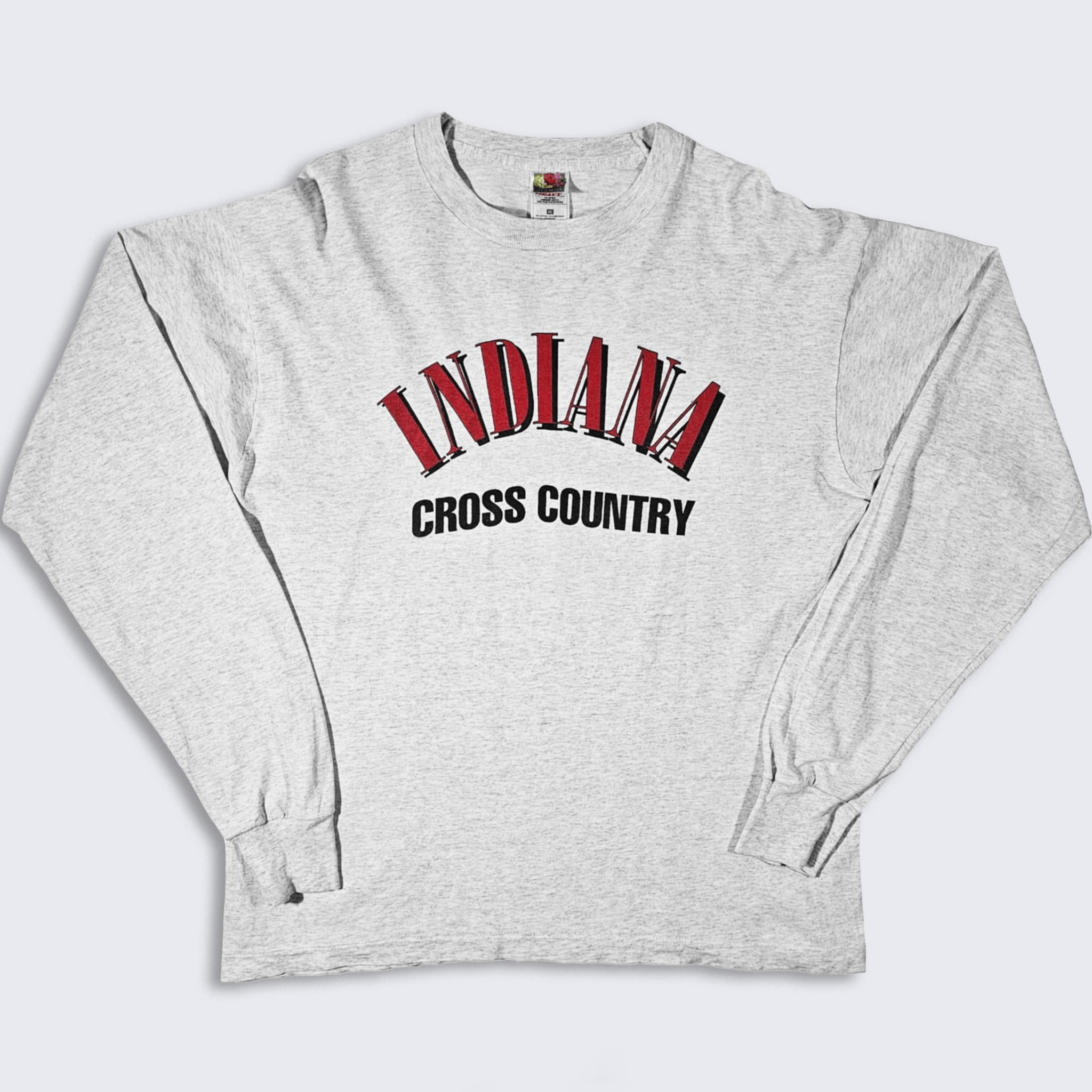 Fruit Of The Loom × Vintage Indiana Hoosiers 90s Cross Country Long Sleeve T-Shirt Size US XL / EU 56 / 4 - 1 Thumbnail