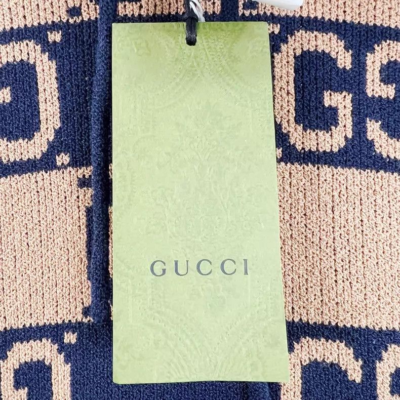Gucci Gucci Khaki Color Logo jacquard hooded knitwear Size US S / EU 44-46 / 1 - 4 Thumbnail