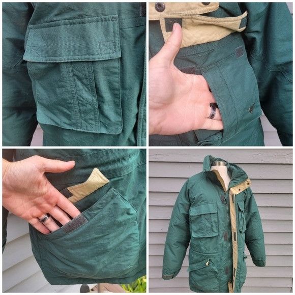 Vintage Vintage 80s Green Fall Plaid Field & Stream Goose Down Insul Size US L / EU 52-54 / 3 - 2 Thumbnail