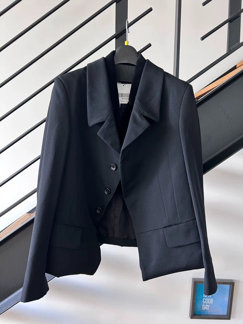 Comme des Garcons Comme Des Garcons Fall/Winter Two Piece Black Suit with Do Size S / US 4 / IT 40 - 2 Thumbnail