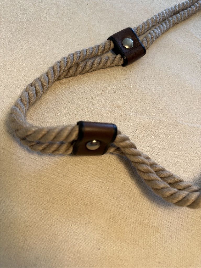 Prada Men's Leather And Rope Belt Size 32 - 4 Thumbnail