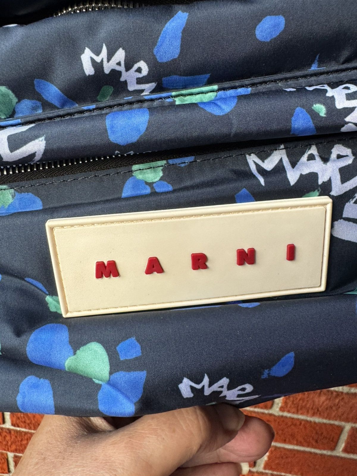 Marni Marni large belt bag pouch MUMP0007U4 00B8 ink NWT Size ONE SIZE - 3 Thumbnail