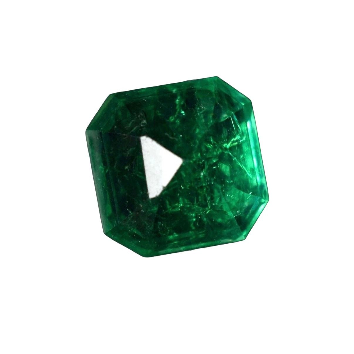 The Unbranded Brand 9CT Natural Emerald Loose Gemstone | Square Cut | Certified Size ONE SIZE - 2 Thumbnail