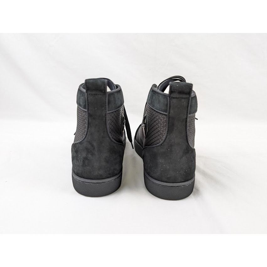 Christian Louboutin o1rshd1 Louis Orlato Flat Hi-Top Sneakers in Black Size US 12 / EU 45 - 10 Thumbnail