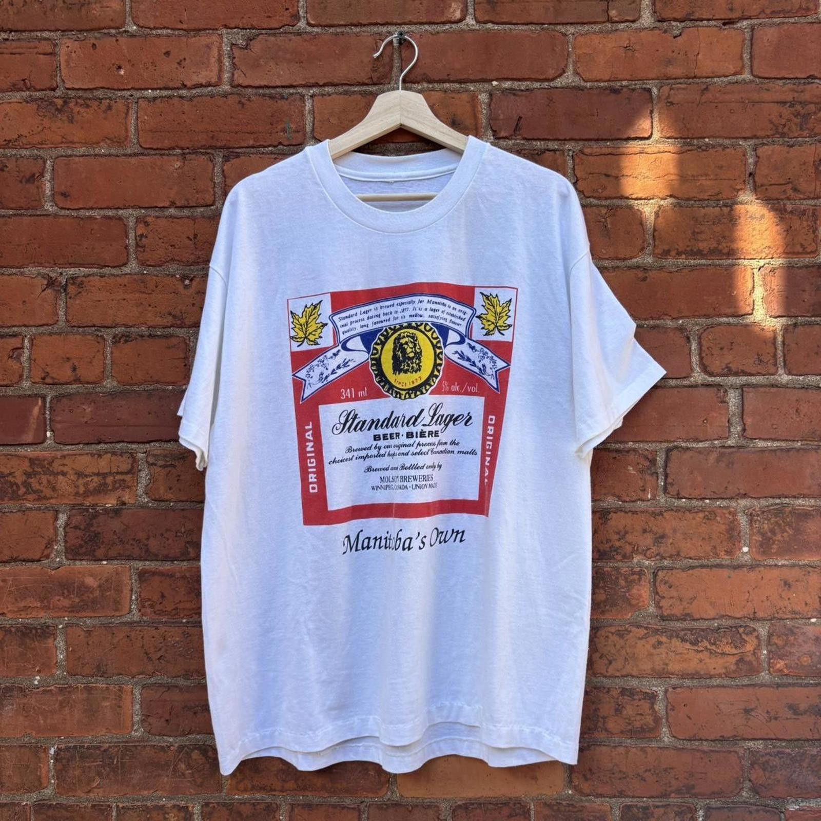 Other vintage manitobas own standard lager t shirt 90s XL Size US XL / EU 56 / 4 - 1 Thumbnail