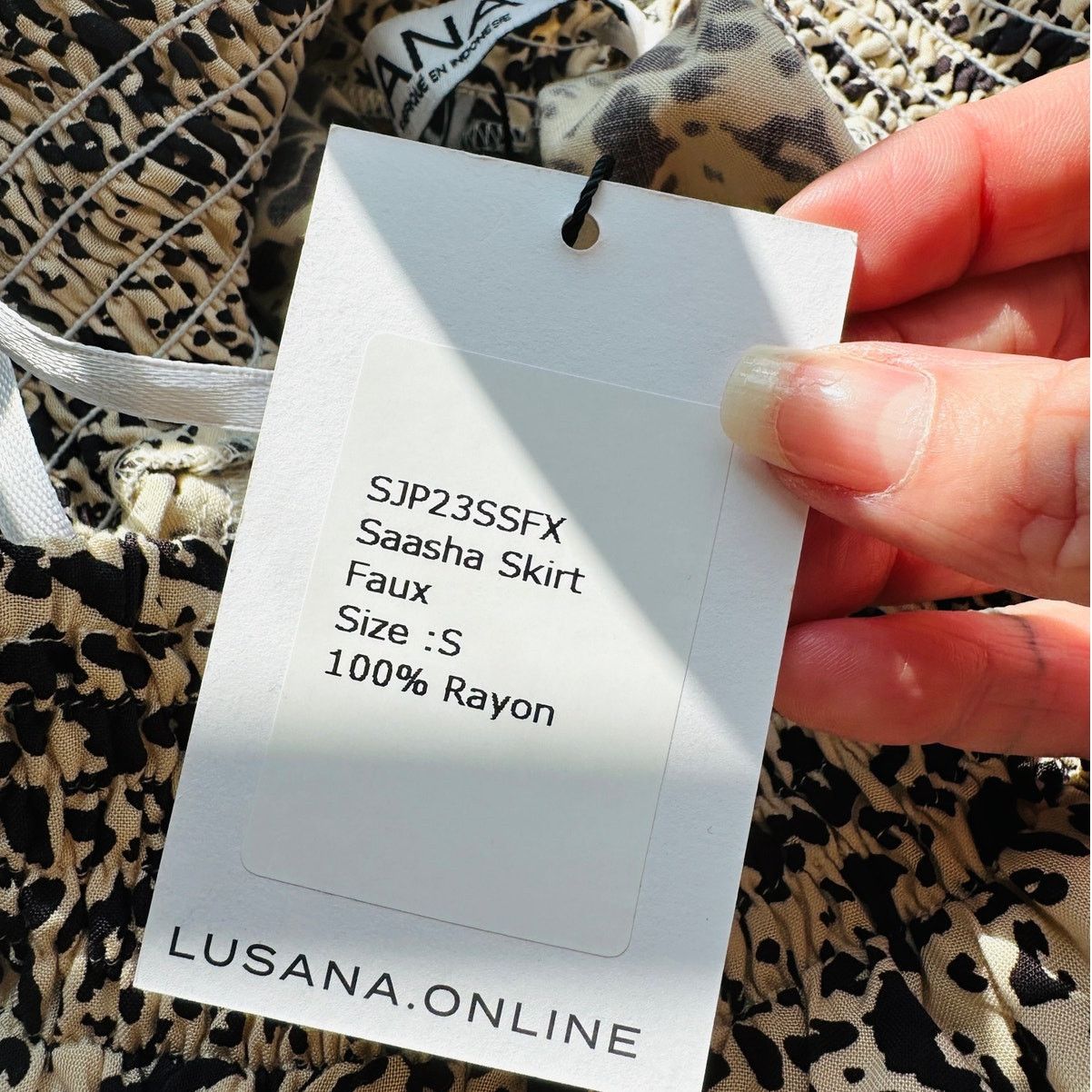 Other Lusana Tan & Black Cheetah Print Elastic Saasha Skirt S Size 27" / US 4 / IT 40 - 9 Thumbnail