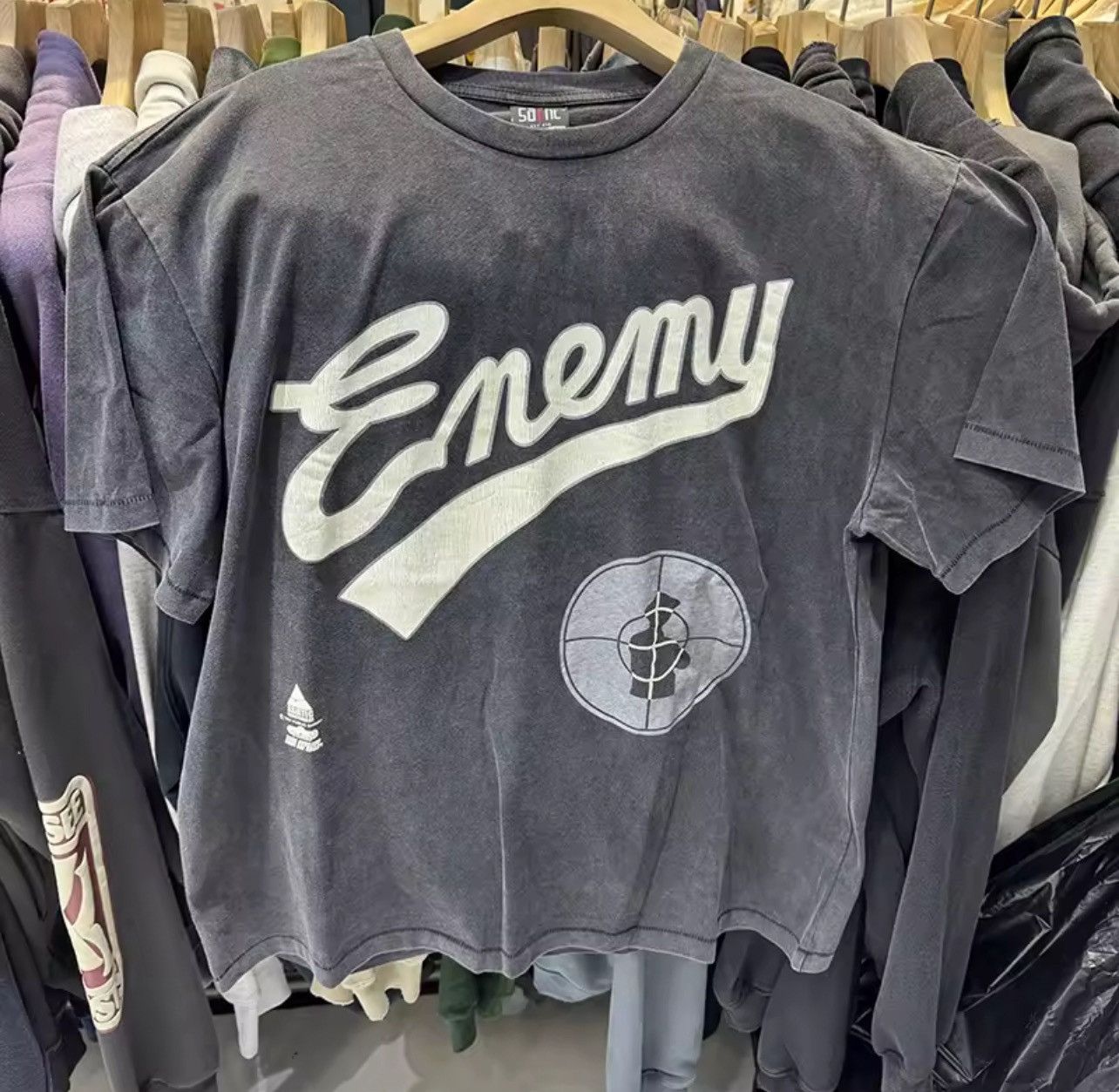 Vintage Enemy Printed Loose Casual T-Shirt Size US L / EU 52-54 / 3 - 1 Thumbnail