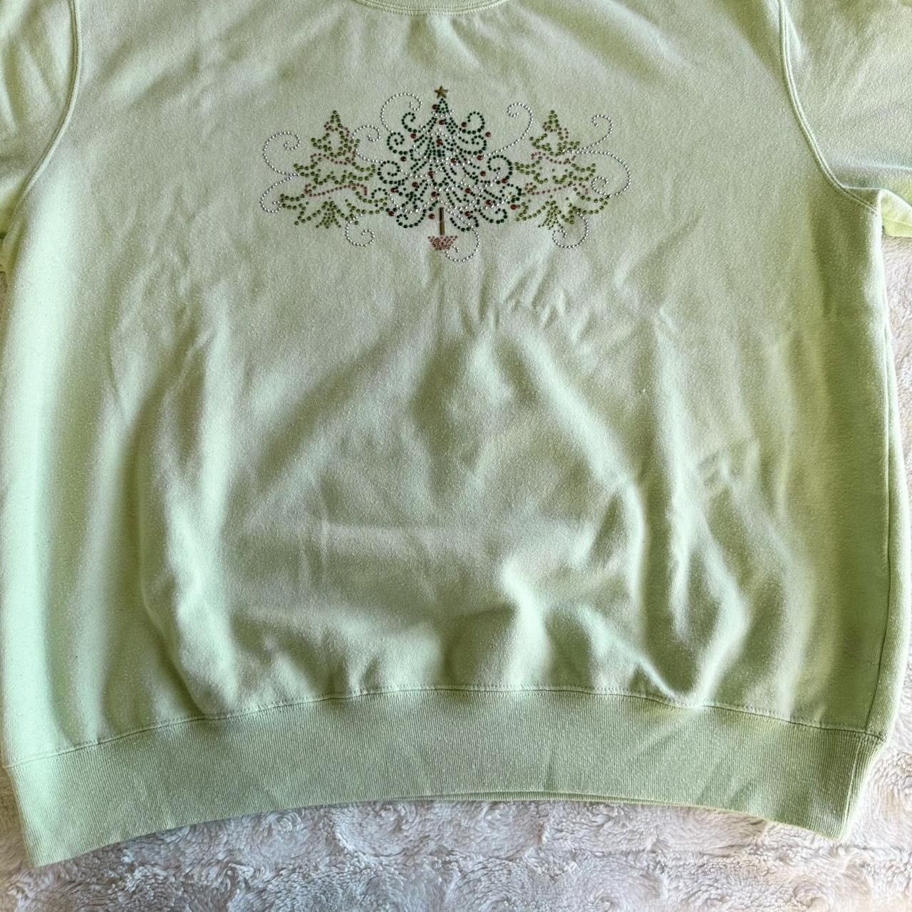 Other Vintage Christmas Holiday Sweatshirt Womens Large Green Vtg Size L / US 10 / IT 46 - 5 Thumbnail