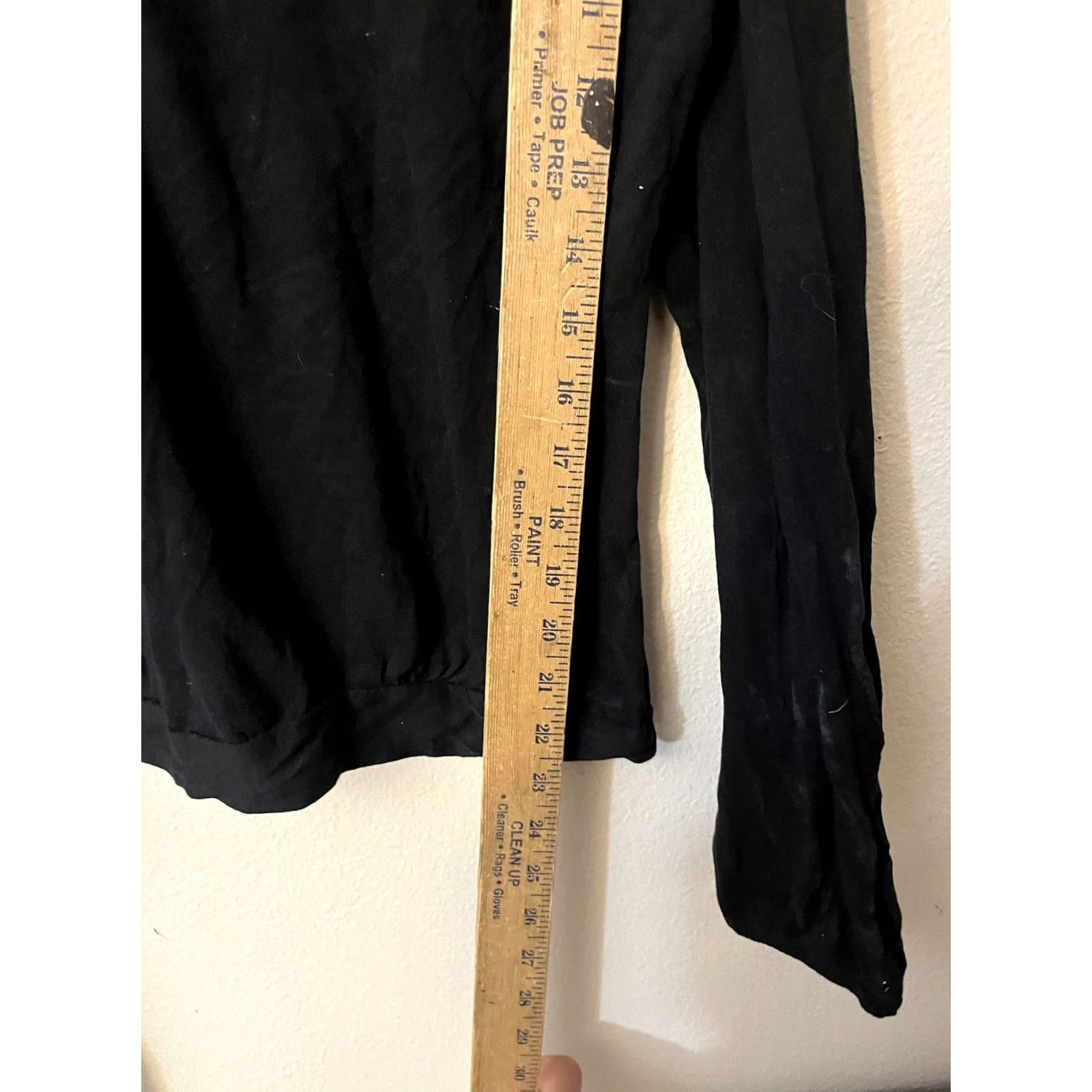 Old Navy Old Navy Black XL Vintage T-Shirt Long Sleeve Round Neck Top Women Slim 100% Cotton Basic Breathable Size XL / US 12-14 / IT 48-50 - 4 Thumbnail