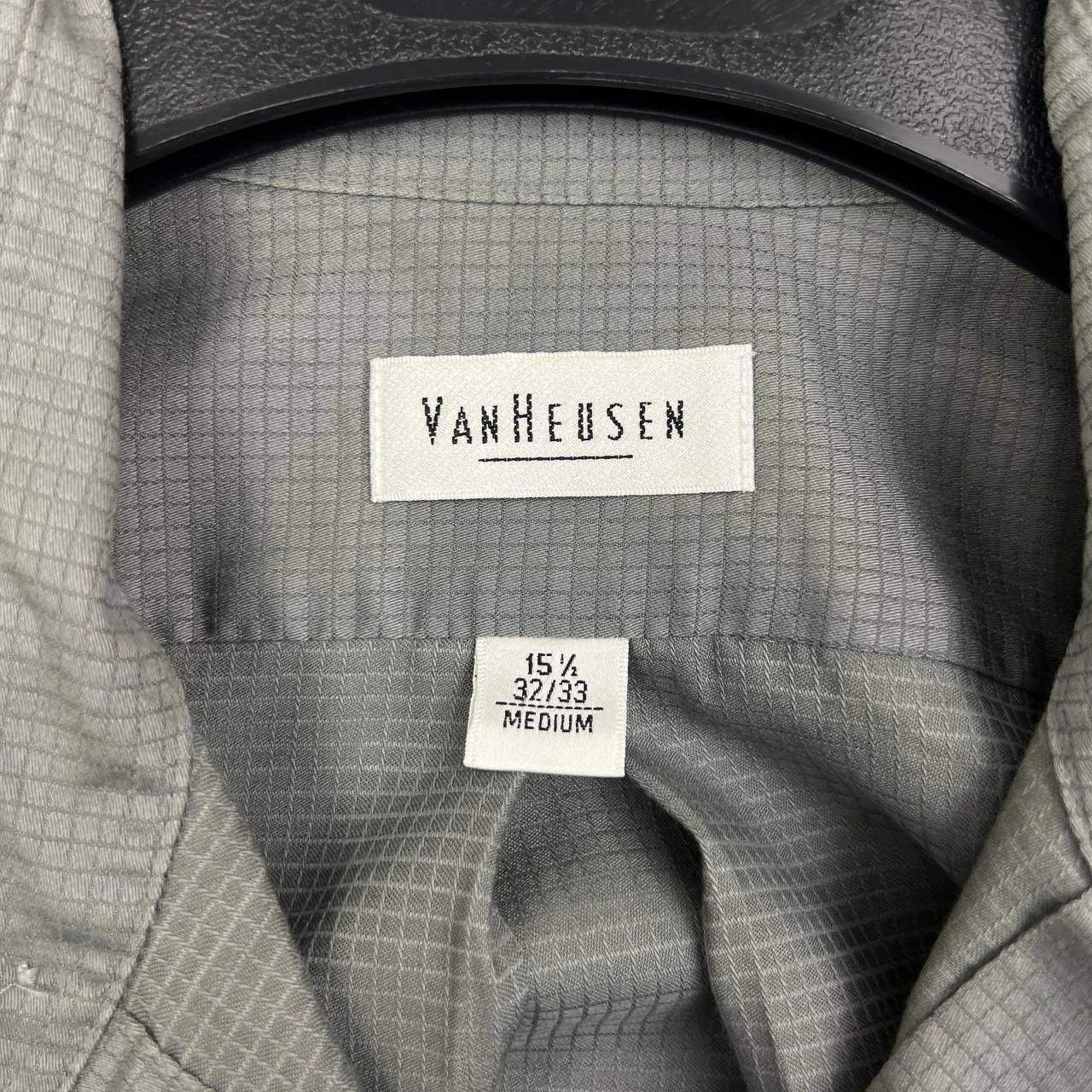 The Unbranded Brand Van Heusen Button Down Men Grey Check Front Chest Pocket M Size US M / EU 48-50 / 2 - 7 Thumbnail