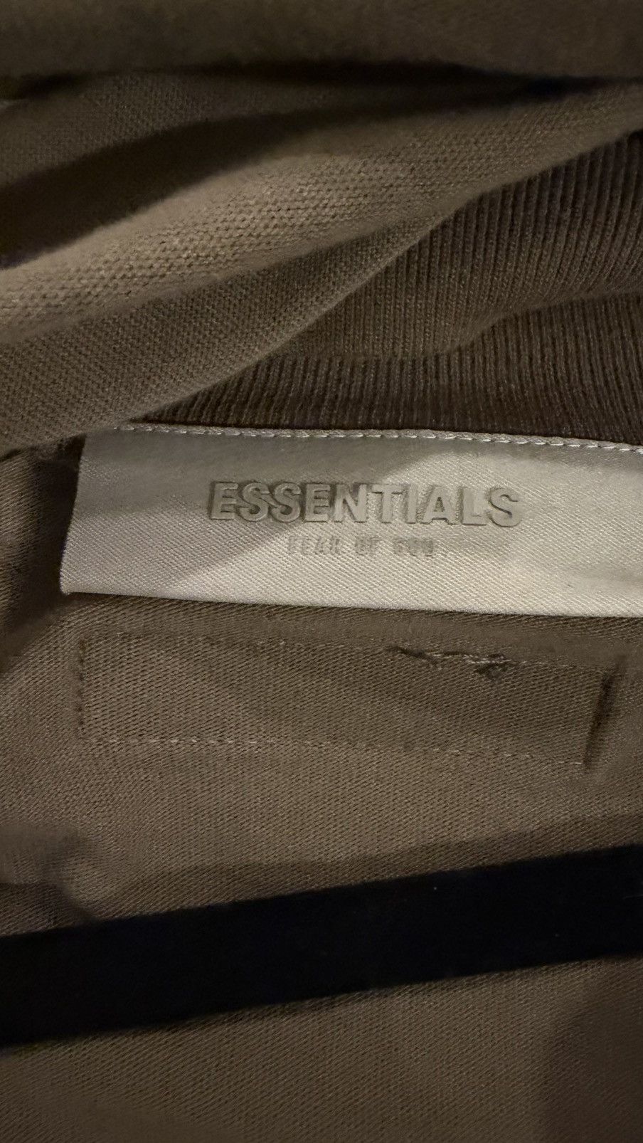 Essentials Fear of God Essential Long-sleeve Shirt - Brown - Sz.S -m Size US S / EU 44-46 / 1 - 7 Thumbnail