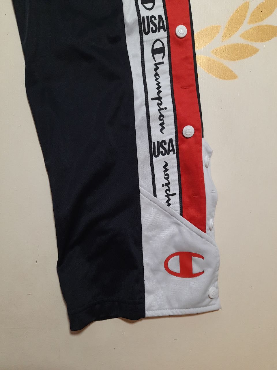 Champion × Vintage Champion Full Snap Button Track Pants 90's Vintage Size US 34 / EU 50 - 5 Thumbnail