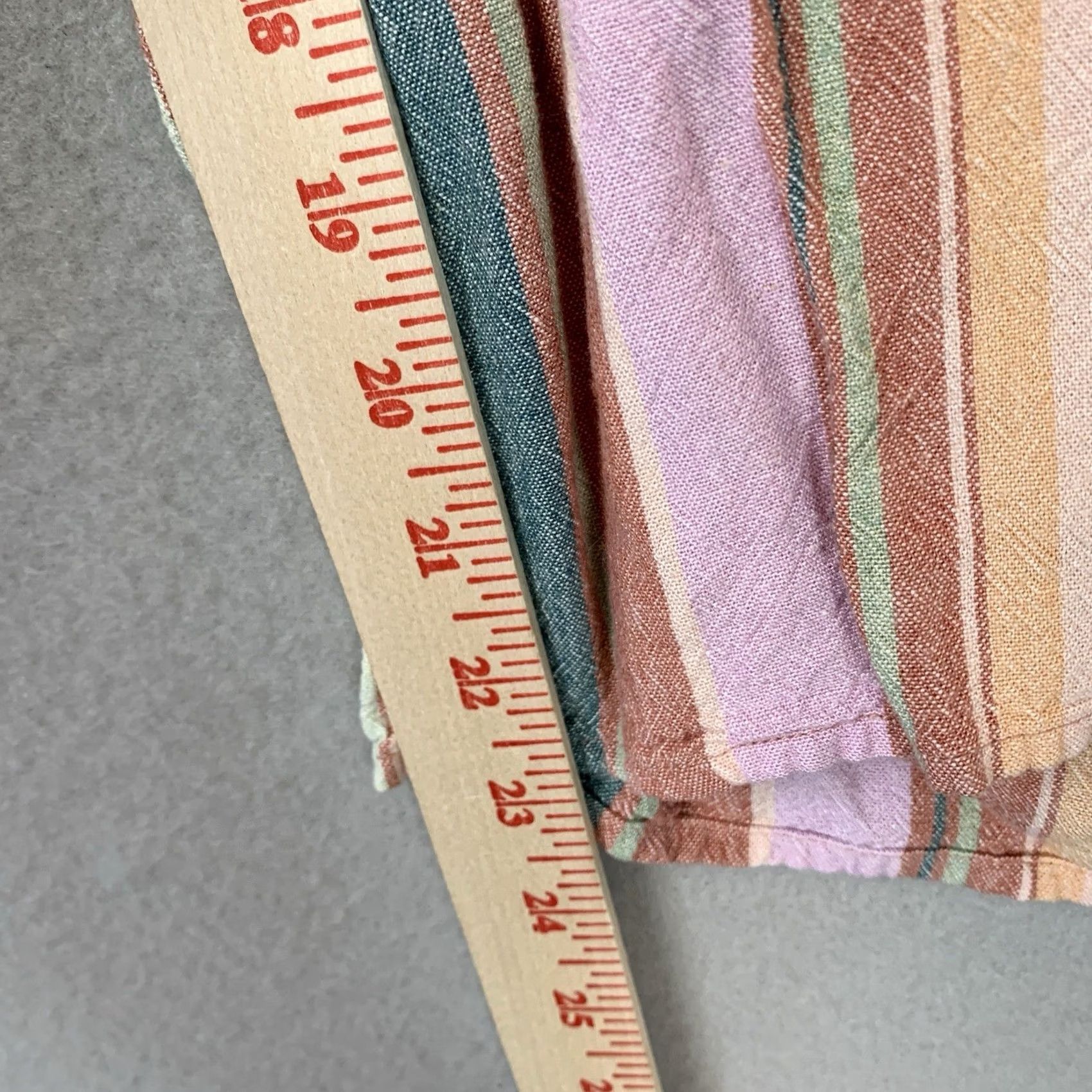 American Eagle Outfitters American Eagle Jumpsuit Women M Striped Linen Blend Cutout Tie Back Wide-Leg Boho Y2K Retro Festive Casual Travel Size 32" / US 10 / IT 46 - 7 Thumbnail