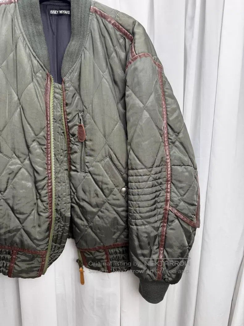Issey Miyake Issey Miyake Geometric Patchwork Leather Jacket Size US M / EU 48-50 / 2 - 3 Thumbnail