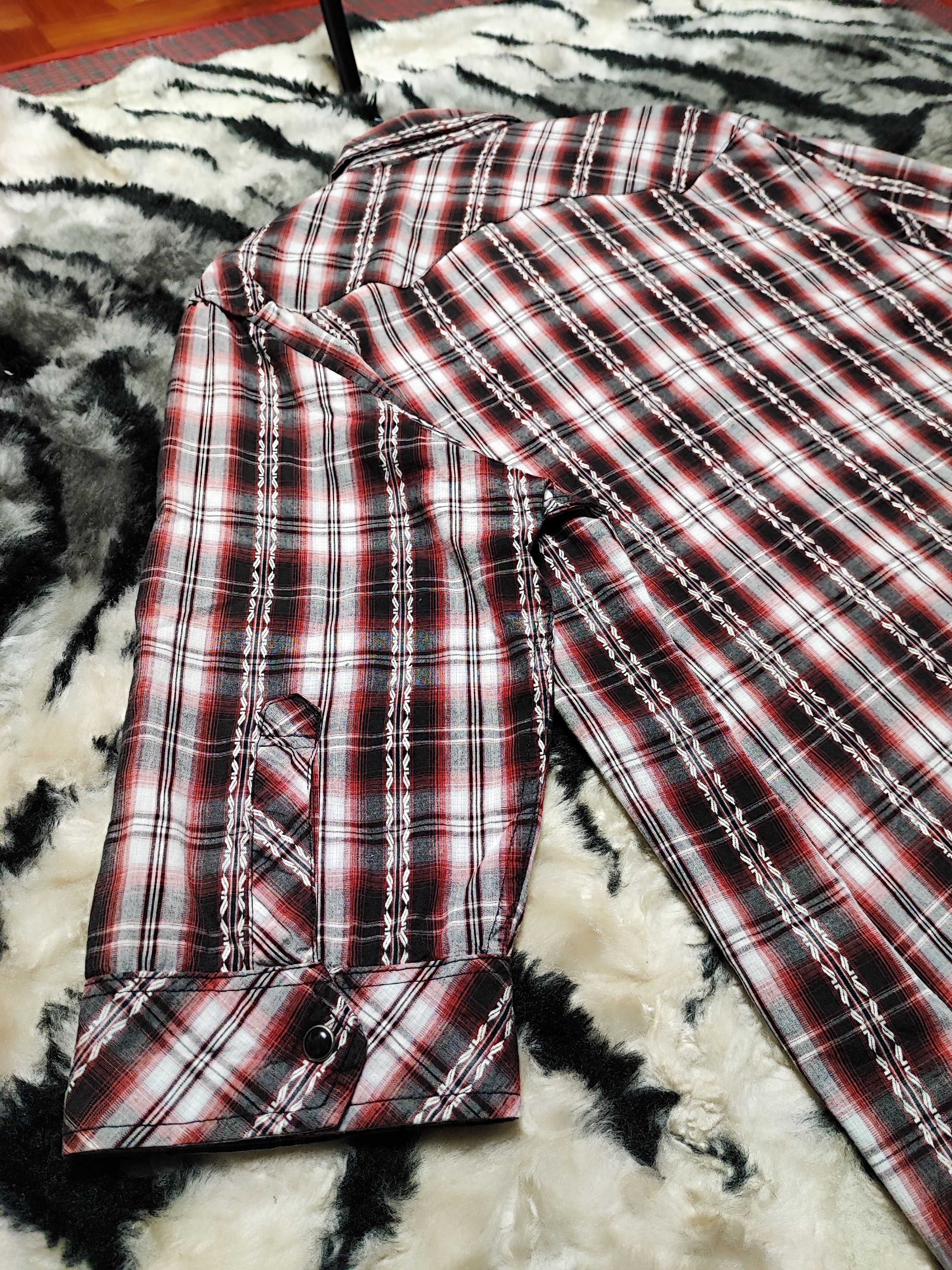 Cowboy Equipment × Flannel × Vintage Sorridere Western Flannel Shirt 3Q Size US L / EU 52-54 / 3 - 14 Thumbnail