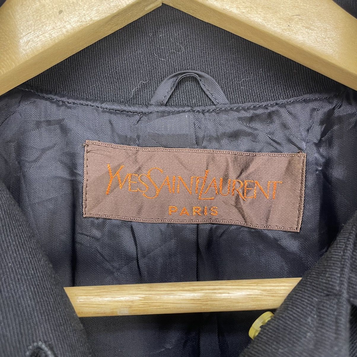 Autumn Cashmere × Yves Saint Laurent 💥Vintage Yves Saint Laurent Long Coat Jacket Size S / US 4 / IT 40 - 7 Thumbnail