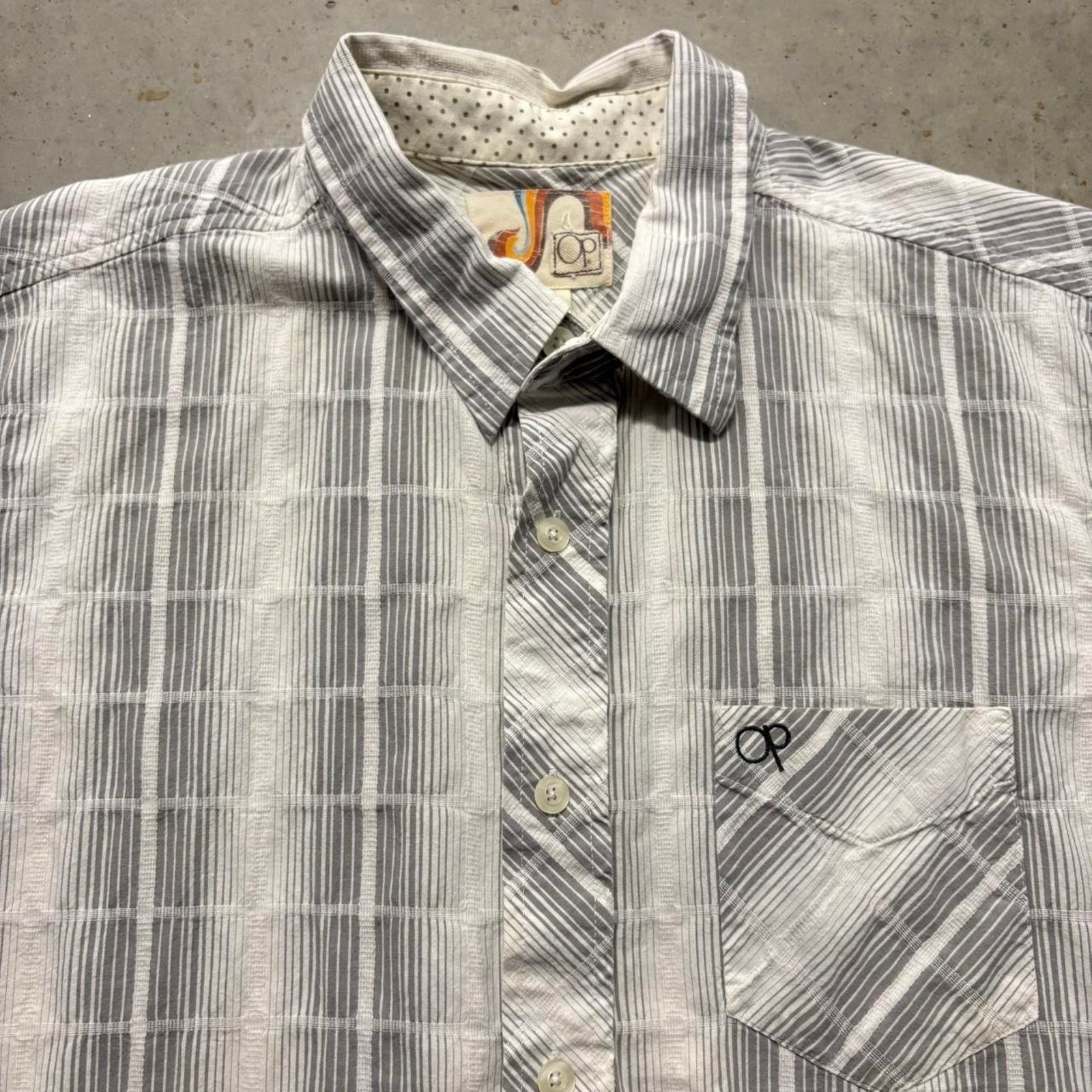 Ocean Pacific × Vintage Crazy Vintage Y2K Ocean Pacific Surf Plaid Button Up Shirt Size US XL / EU 56 / 4 - 4 Thumbnail
