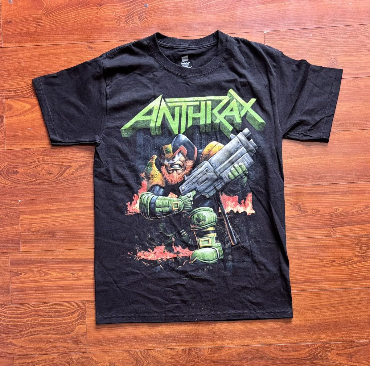 Hanes S - VNTG Anthrax Army Band T- Shirt Size US S / EU 44-46 / 1 - 1 Thumbnail