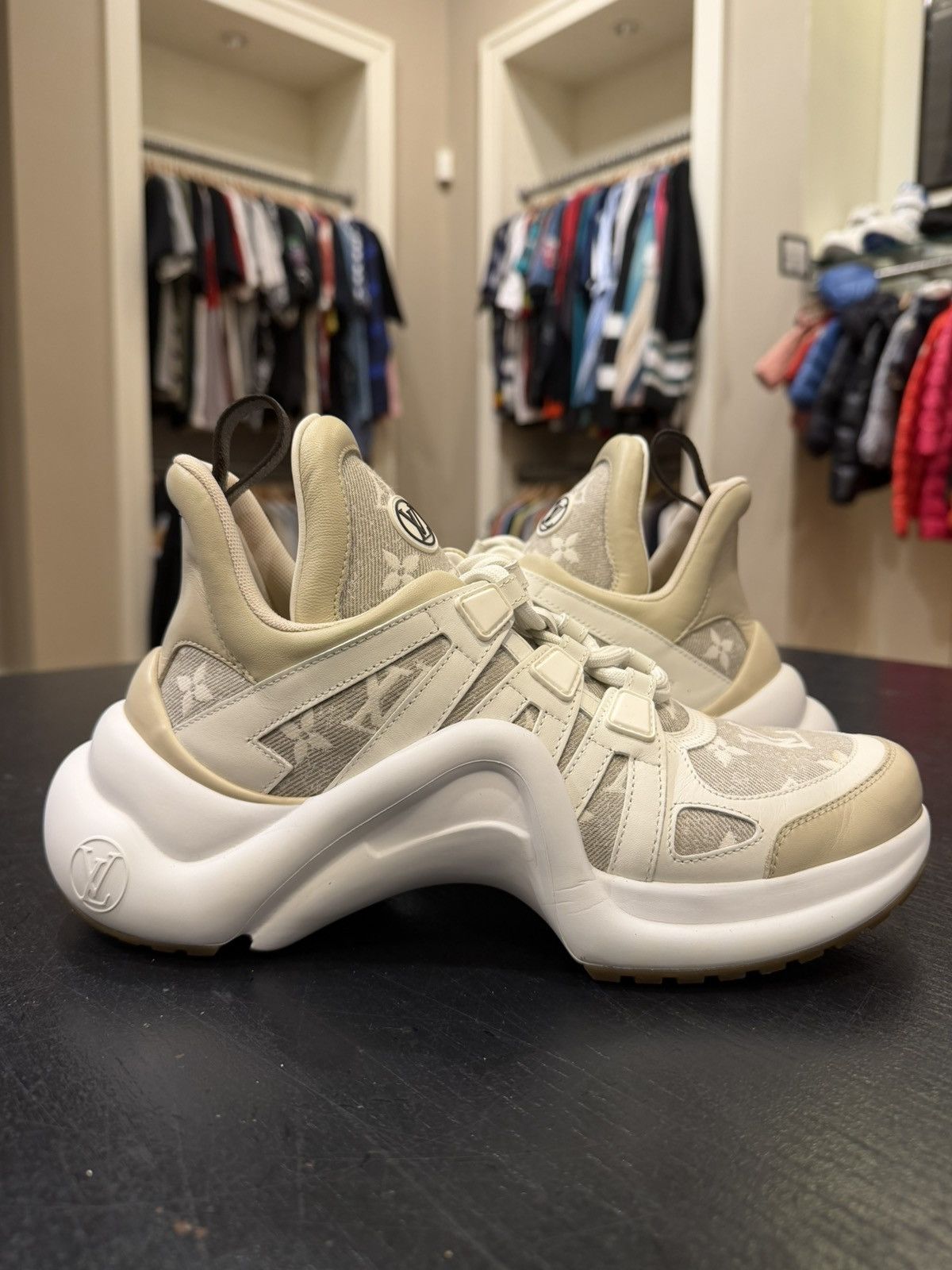 Louis Vuitton Louis Vuitton Archlight Trainer - Monogram/White Size US 7.5 / IT 37.5 - 1 Thumbnail