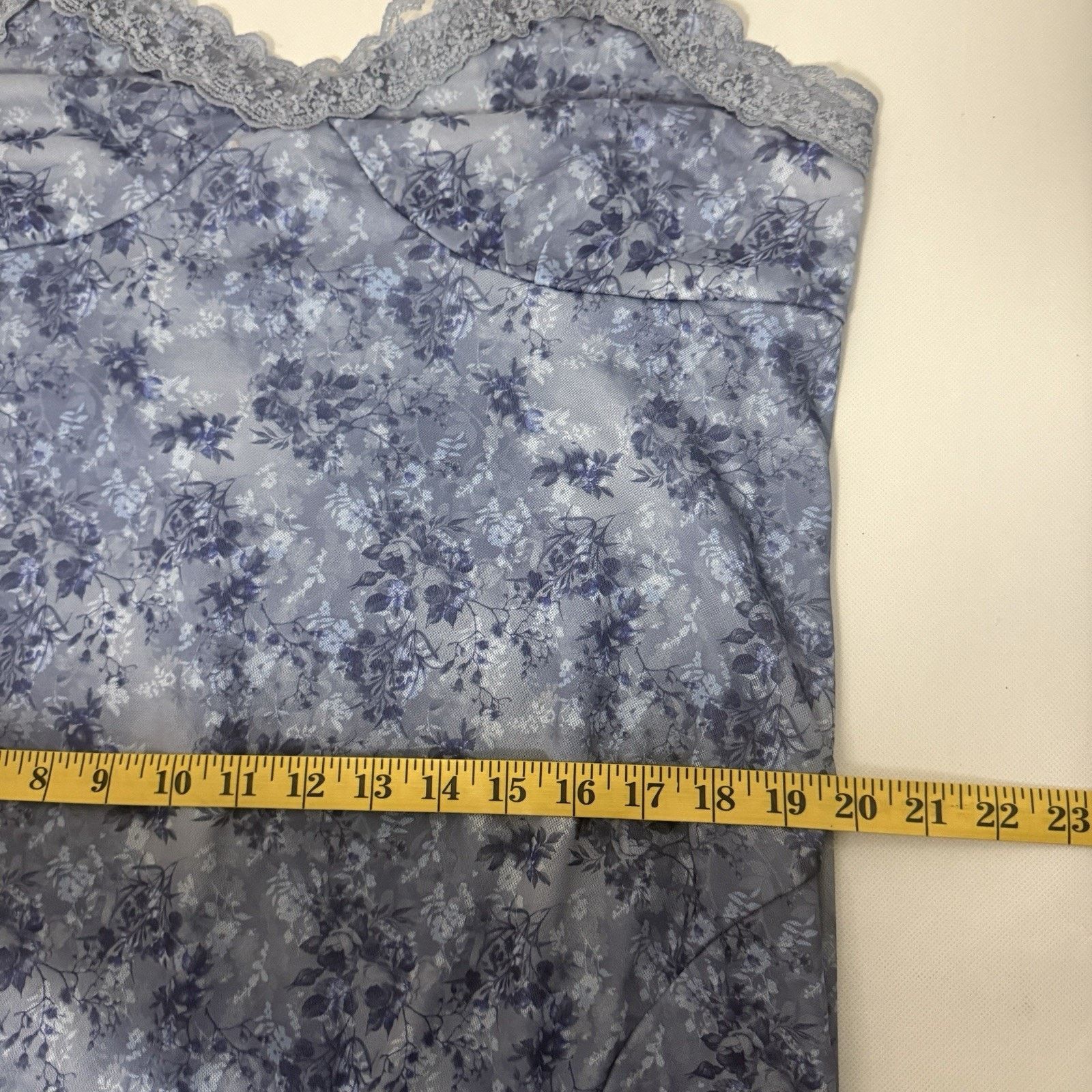 Other Y2K Slip Floral Mesh Lace Slit Whimsy Grunge Cottage Dress Size XXL / US 16-18 / IT 52-54 - 11 Thumbnail