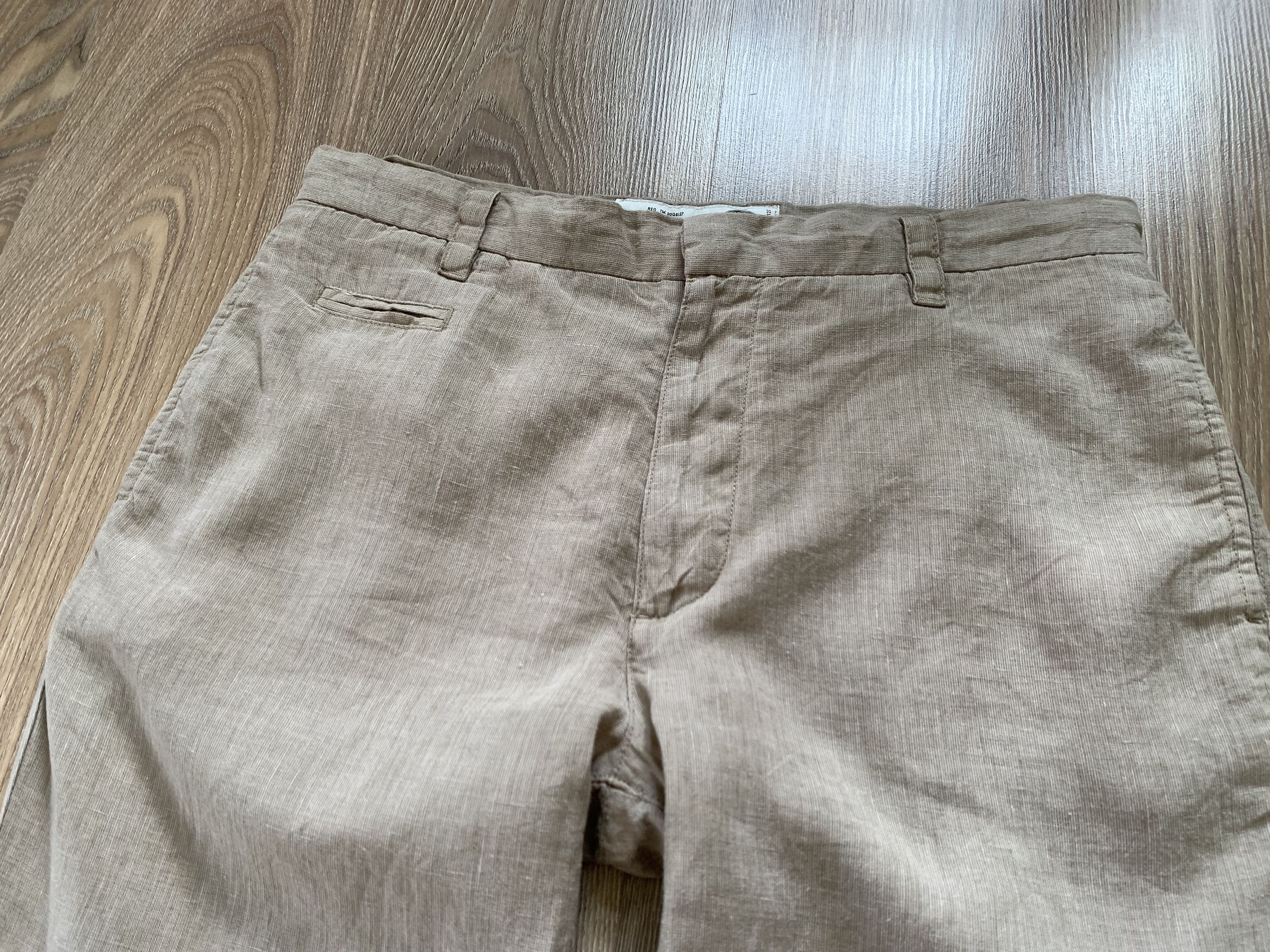 NEXT Next Mens Beige Casual Linen Pants Trousers Size US 31 - 4 Thumbnail