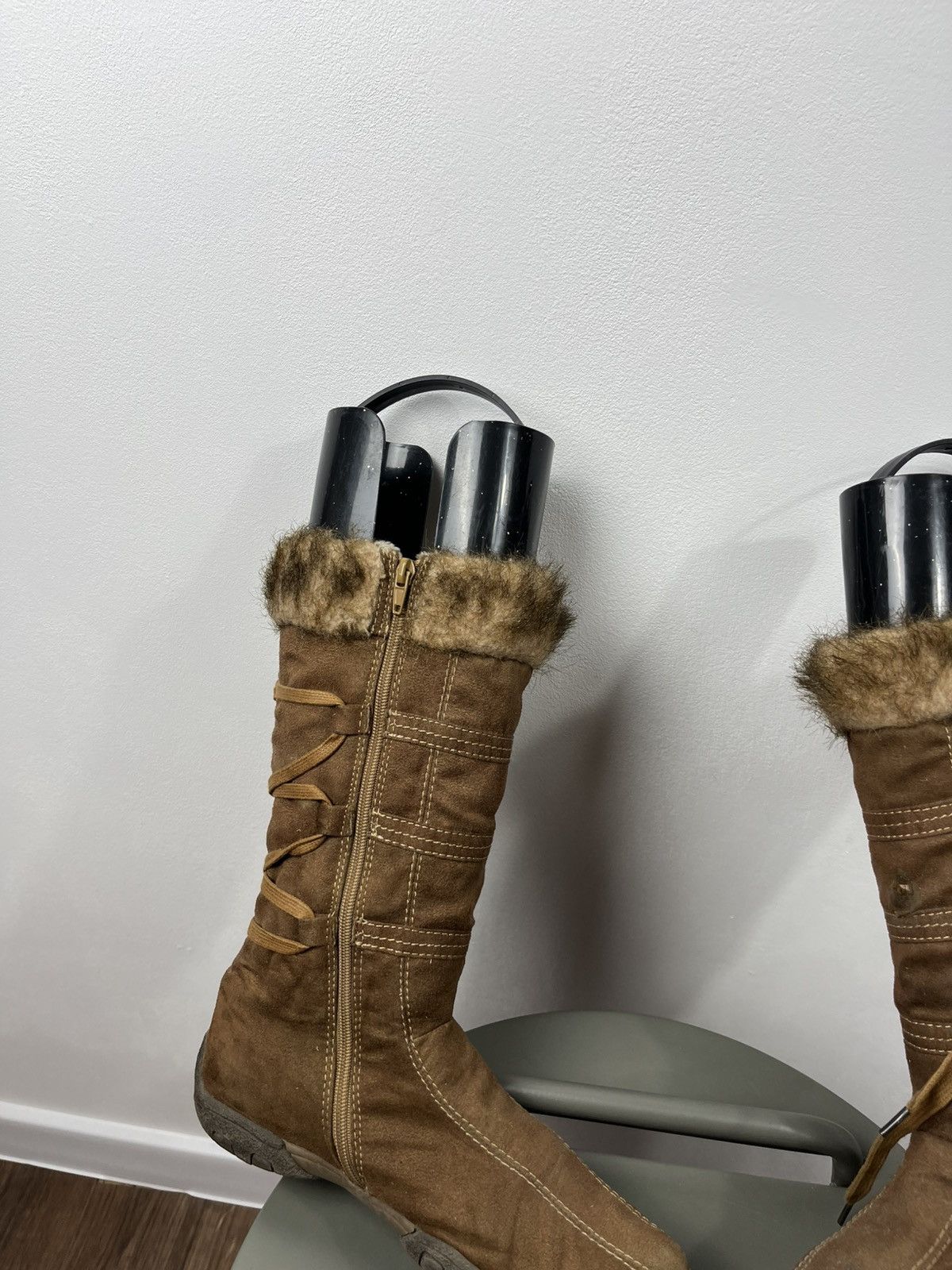 Other Brown Suede Faux Fur Winter Boots Size 39 Size US 8.5 / IT 38.5 - 11 Thumbnail