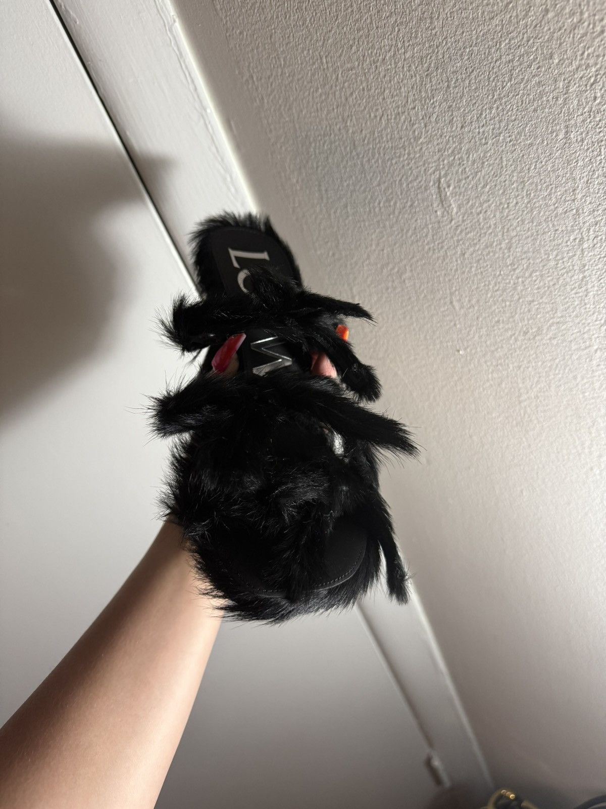 Loewe Fur Bow Kitten Heel Size US 6.5 / IT 36.5 - 2 Thumbnail