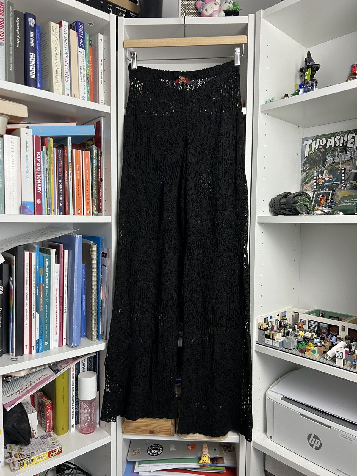 Buffalo London × Vintage Vintage Y2K Buffalo London black crochet pants M designer 90s Size 30" / US 8 / IT 44 - 1 Thumbnail