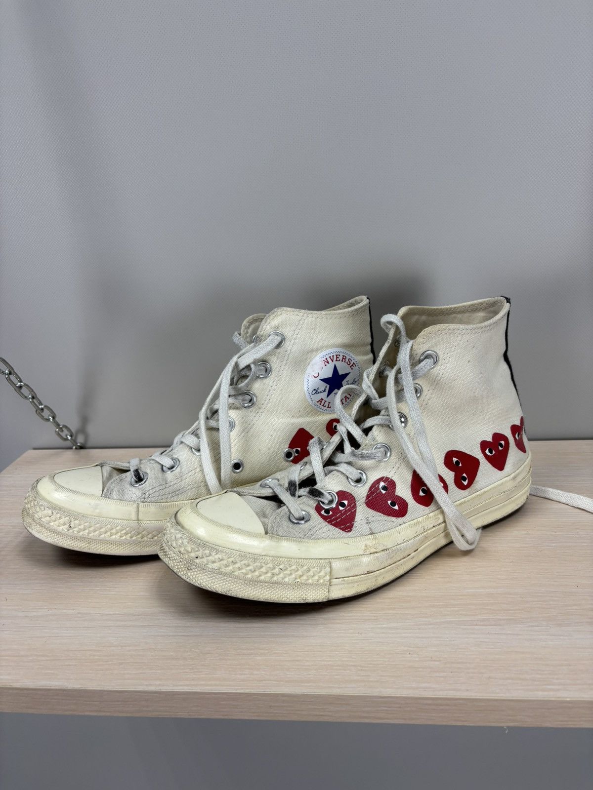 Comme des Garcons × Converse Womens sneakers Converse Play Comme des Garcons Size 37.5 Size US 7 / IT 37 - 7 Thumbnail