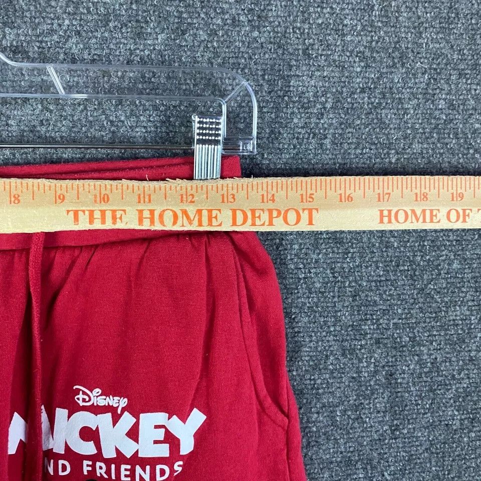 Disney Mickey Mouse Sweatpants Women's Small Cropped Drawstring S Size 26" / US 2 / IT 38 - 3 Thumbnail
