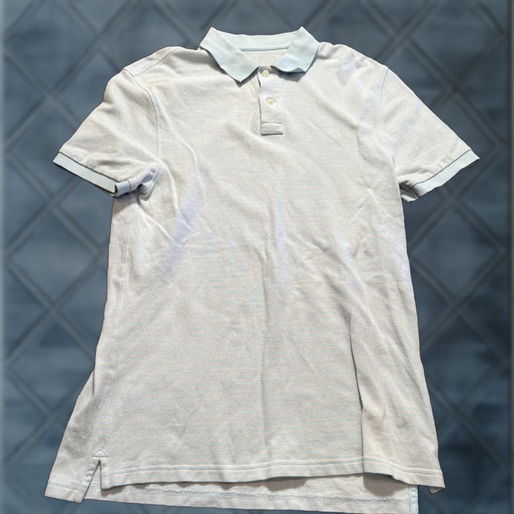J.Crew J.CREW Polo Shirt Adult M blue White Knit Cotton Pique Polo Men's Polo M Blue White Cotton Polo Shirt Size US M / EU 48-50 / 2 - 1 Thumbnail