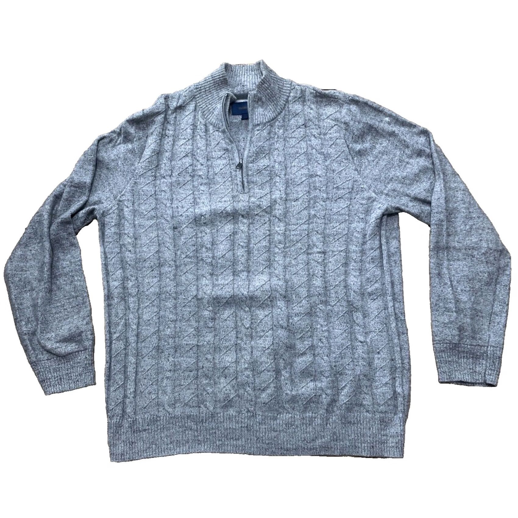 Vintage FAIRLANE Cable Knit Sweater Men L Gray Quarter Zip 1/4 Business Golf Capsule Sweater Pullover Clothing Mens Gray Size US L / EU 52-54 / 3 - 2 Thumbnail