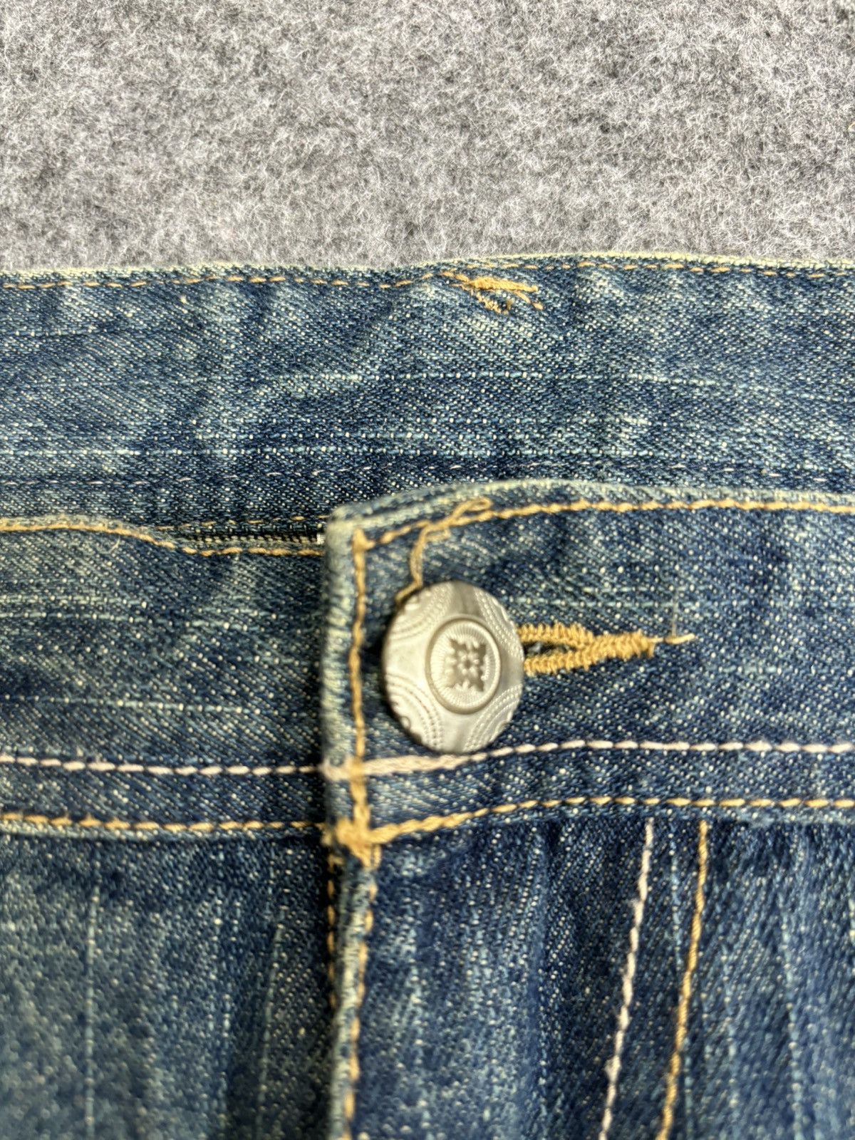 Japanese Brand 💥ART💥Gumu In Floral Embroided Flying Swan Print Denim F557 Size US 34 / EU 50 - 11 Thumbnail