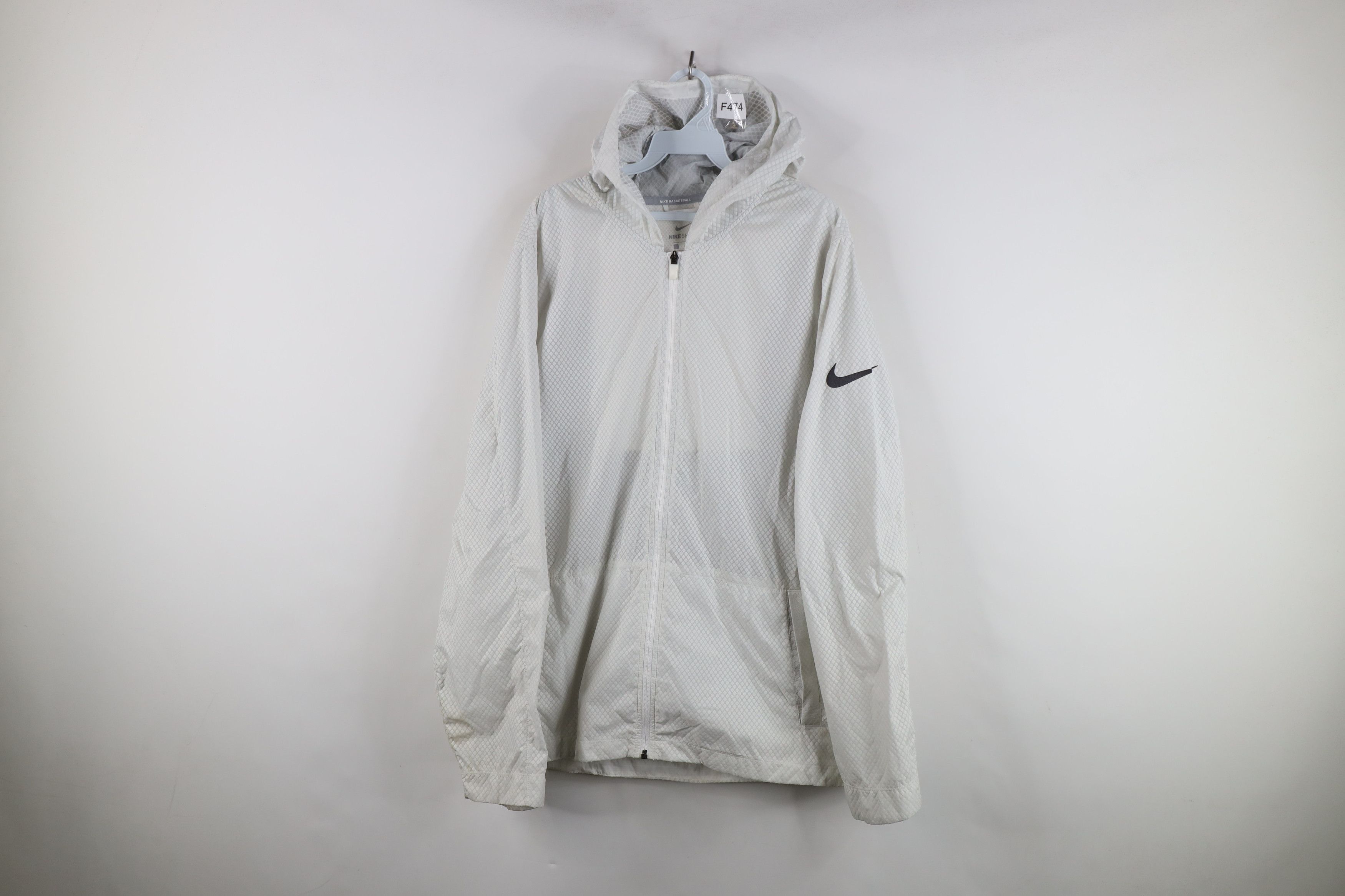 Nike Nike Shield Hyper Elite Hooded Basketball Jacket White Size US L / EU 52-54 / 3 - 1 Thumbnail