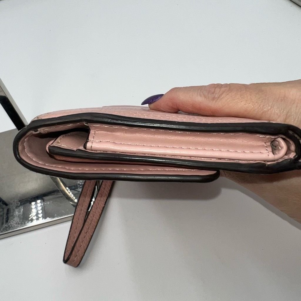 Michael Kors Michael Kors Long Wallet/Phone Holder Wristlet in Blush Soft Leather Size ONE SIZE - 12 Thumbnail