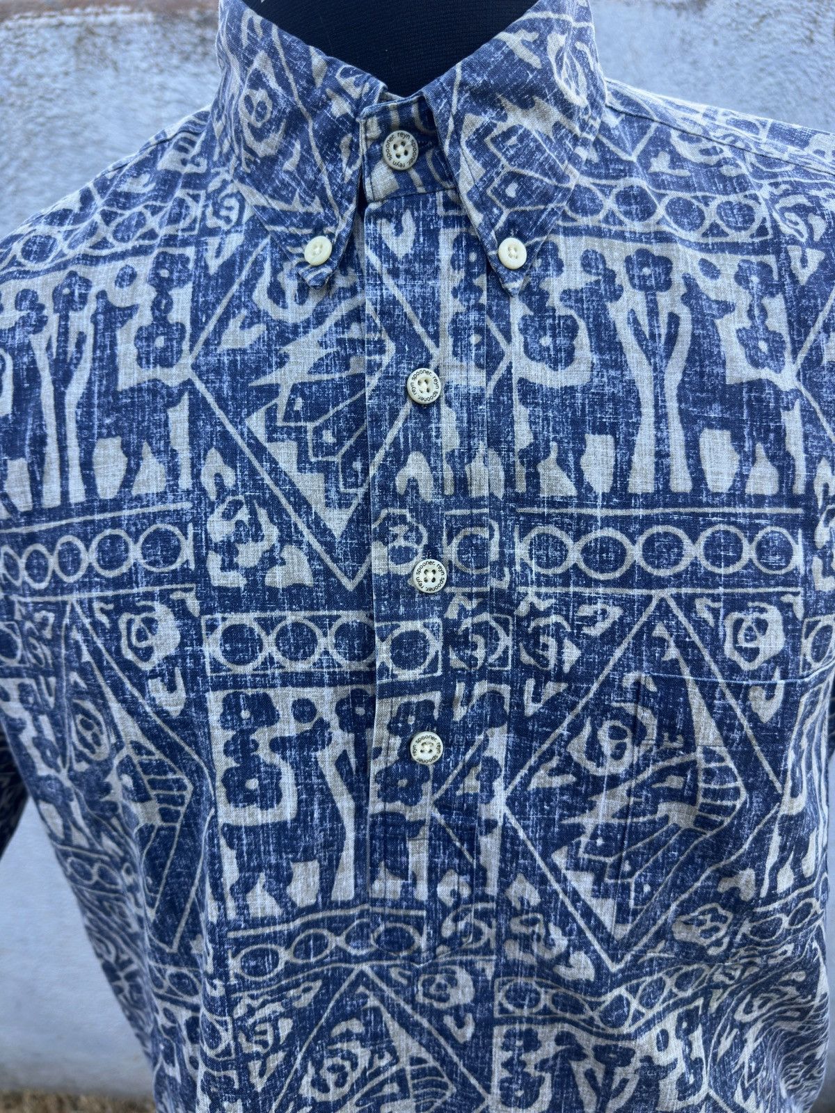 Reyn Spooner PreOwned Reyn Spooner Classic Hawaiian Print Blue Men's M Size US M / EU 48-50 / 2 - 3 Thumbnail