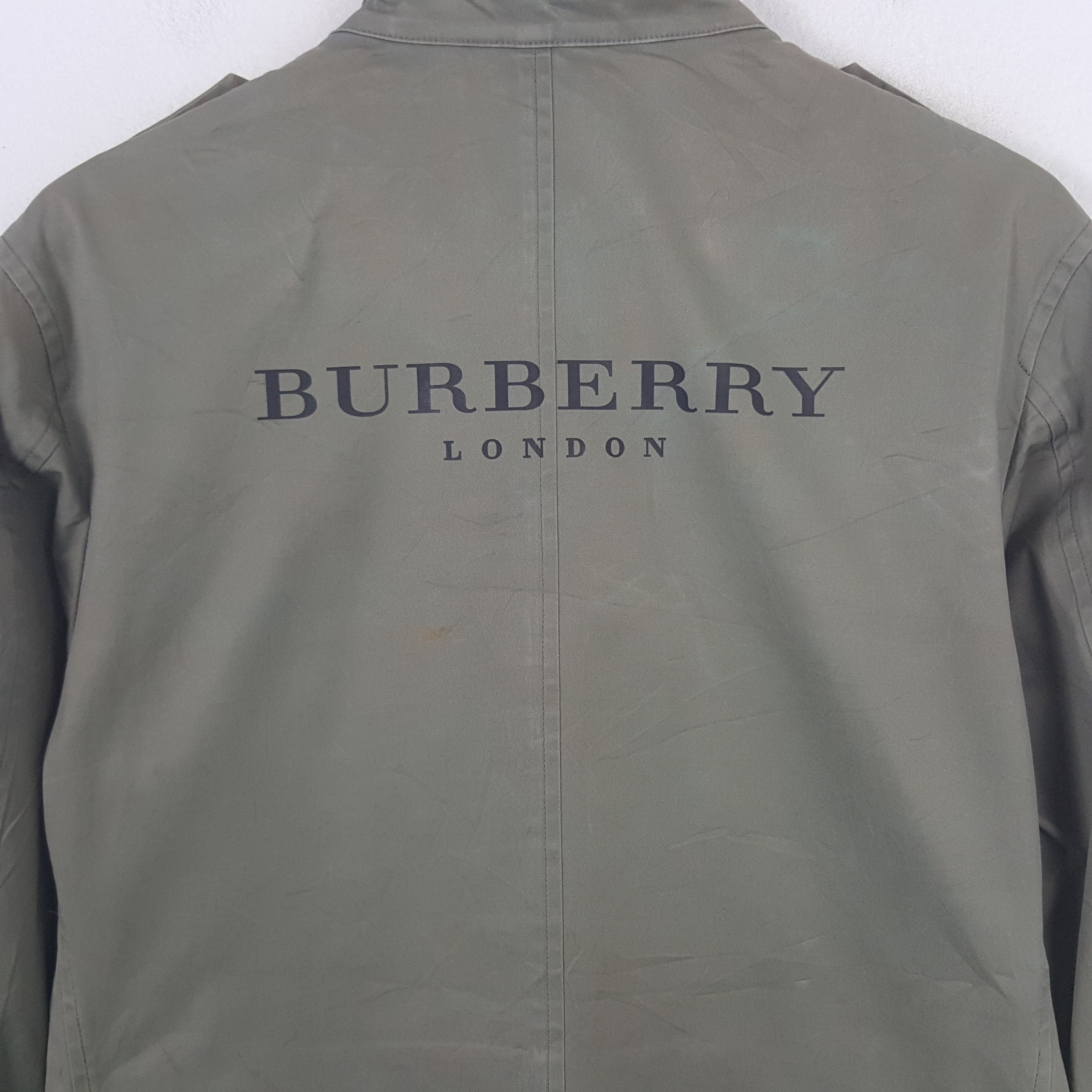 Burberry × Vintage Vintage Burberry London Black Label Custom Spell Out Jacket Size US S / EU 44-46 / 1 - 2 Thumbnail
