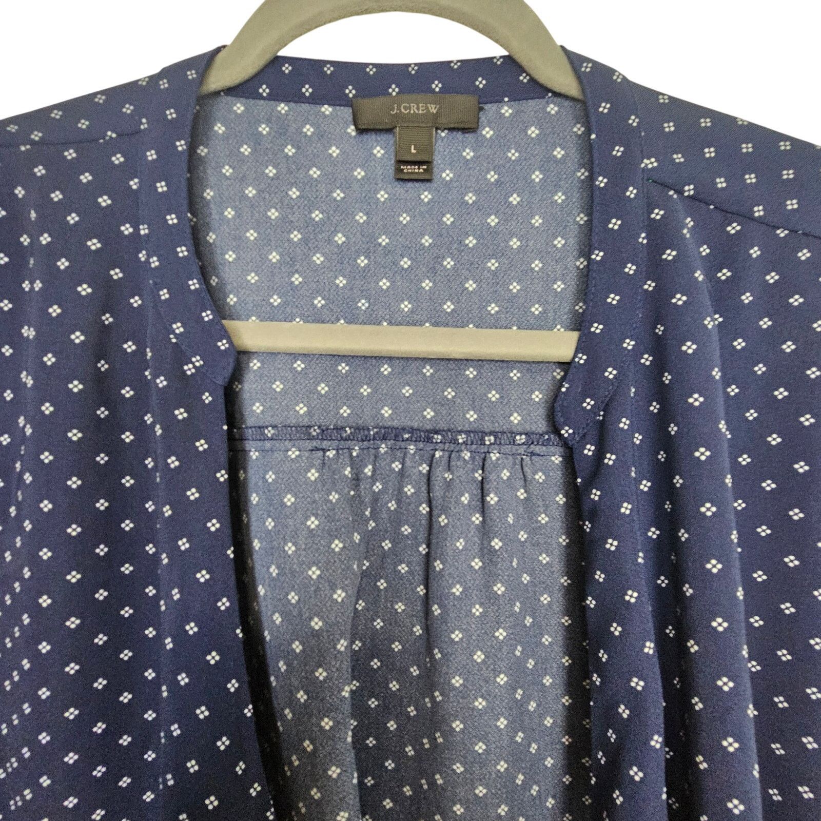 J.Crew J. Crew Womens Foulard Floral Wrap Top Size L Classic Preppy Size L / US 10 / IT 46 - 3 Thumbnail