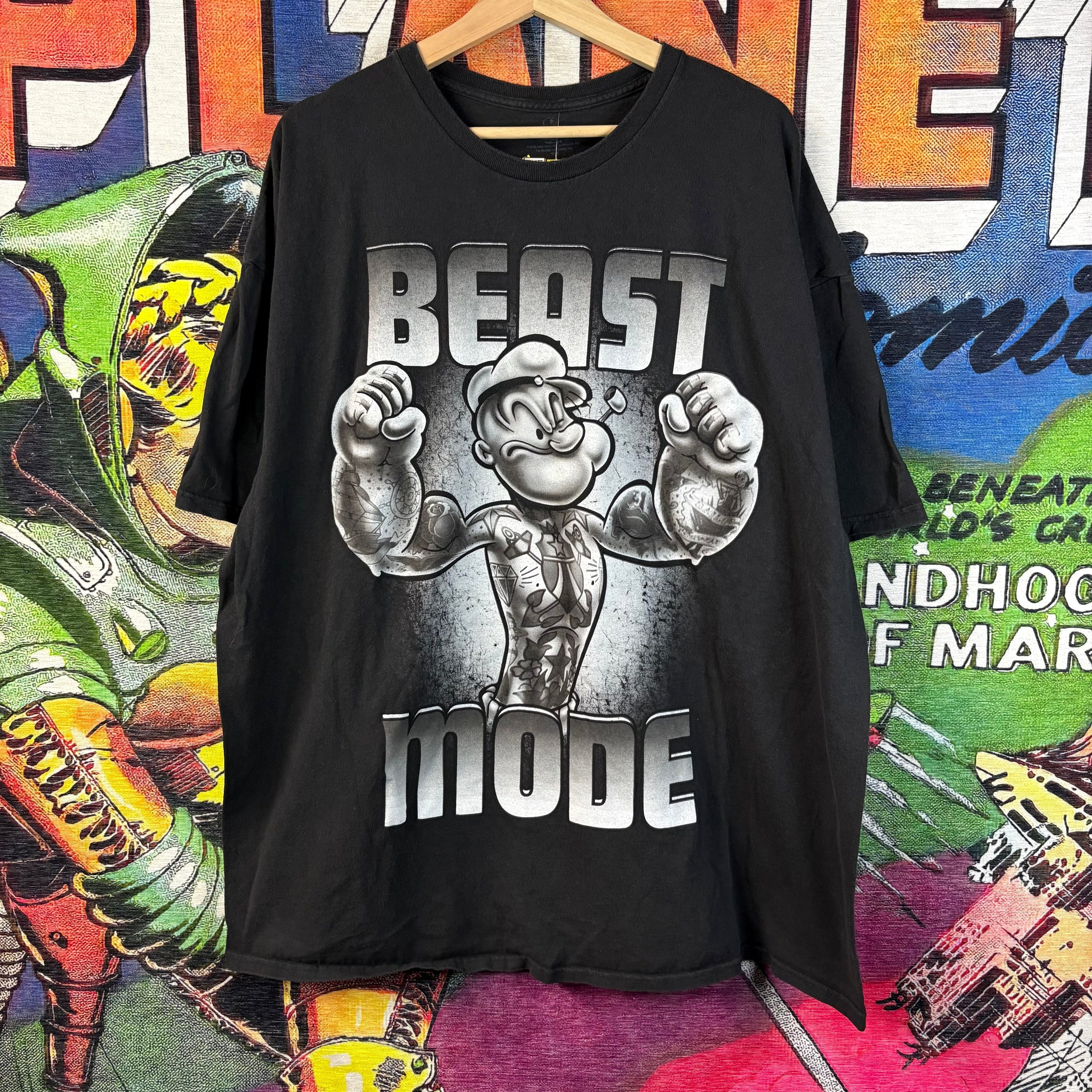Vintage Y2K Popeyes Beast Mode Tee Size 3XL Size US XXL / EU 58 / 5 - 1 Thumbnail